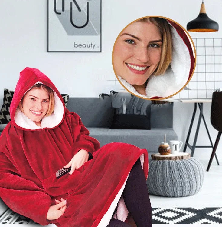 CloudTherm LuxeHood Blanket Robe