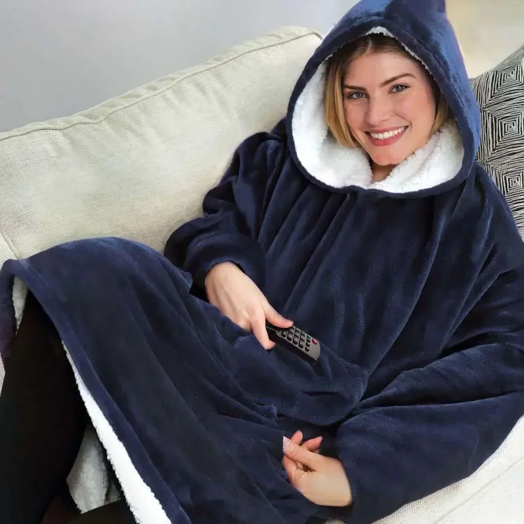 CloudTherm LuxeHood Blanket Robe