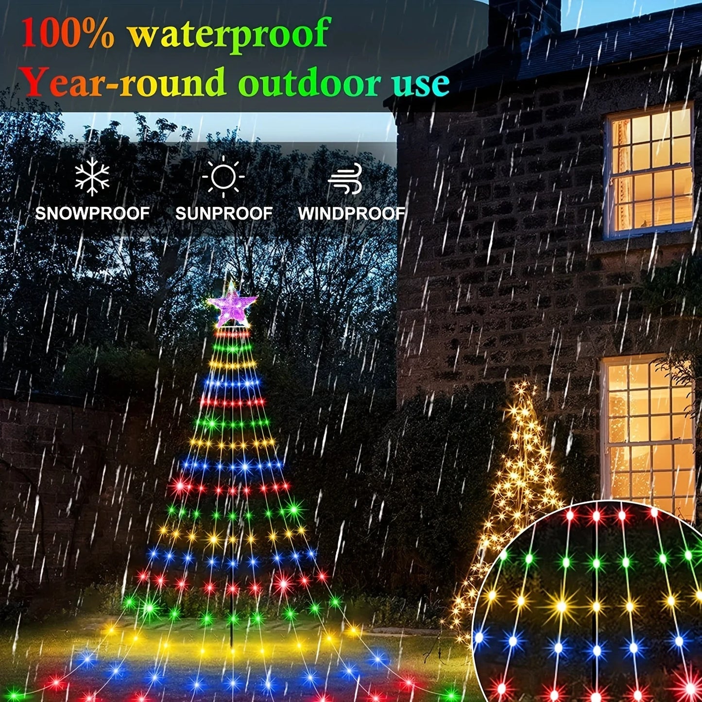CloudTherm StarFall Tree Lights